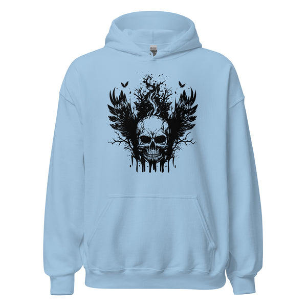 Hoodie Classic - Angry Skull Light Blue ein Produkt von SCHIETKRAM