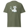 T-Shirt Classic - Ghost Cat by Wanderkraehe Military Green ein Produkt von SCHIETKRAM