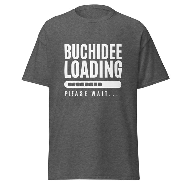 T-Shirt Classic - Buchidee Loading white Dark Heather ein Produkt von SCHIETKRAM
