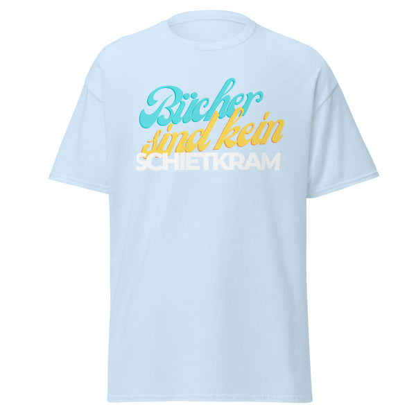 T-Shirt Classic - Bücher sind kein Schietkram white Light Blue ein Produkt von SCHIETKRAM