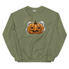 Sweatshirt - Kürben-Geister by Wanderkraehe Military Green ein Produkt von SCHIETKRAM