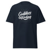 T-Shirt Classic - Goddess of Writing Navy ein Produkt von SCHIETKRAM