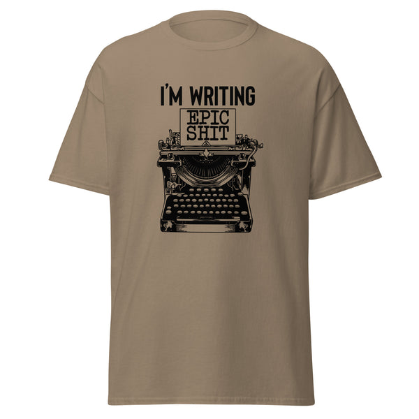 T-Shirt Classic - Writing Epic Shit black Brown Savana ein Produkt von SCHIETKRAM