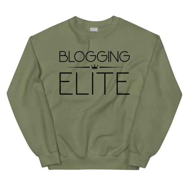 Sweatshirt - Blogging Elite black Military Green ein Produkt von SCHIETKRAM