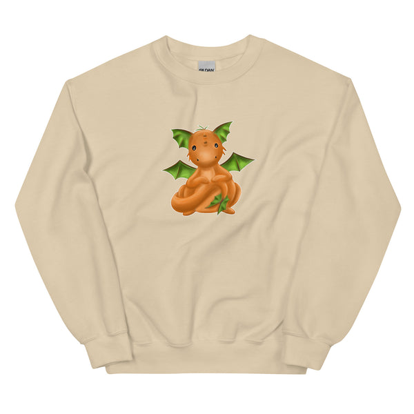 Sweatshirt - Kürben-Drache by Wanderkraehe Sand ein Produkt von SCHIETKRAM
