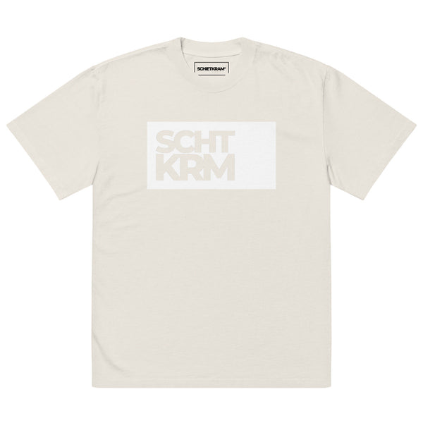 Oversized faded T-shirt - SCHTKRM white Faded Bone ein Produkt von SCHIETKRAM