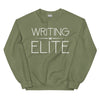 Sweatshirt - Writing Elite white Military Green ein Produkt von SCHIETKRAM