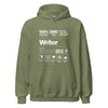 Hoodie Classic - Writer white Military Green ein Produkt von SCHIETKRAM