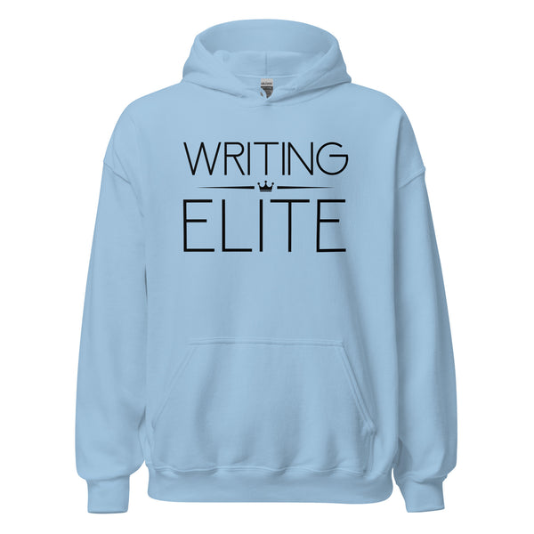 Hoodie Classic - Writing Elite black Light Blue ein Produkt von SCHIETKRAM