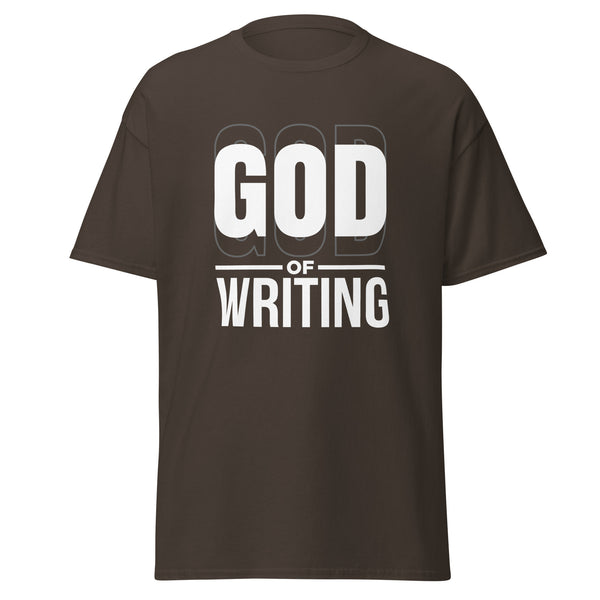 T-Shirt Classic - God of Writing Dark Chocolate ein Produkt von SCHIETKRAM