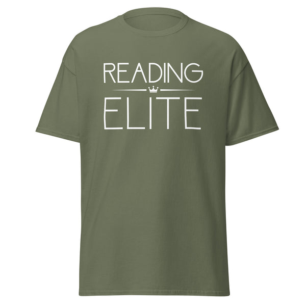 T-Shirt Classic - Reading Elite white Military Green ein Produkt von SCHIETKRAM