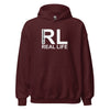 Hoodie Classic - Real Life white Maroon ein Produkt von SCHIETKRAM