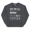 Sweatshirt - Writer white Dark Heather ein Produkt von SCHIETKRAM