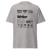 T-Shirt Classic - Writer black Sport Grey ein Produkt von SCHIETKRAM