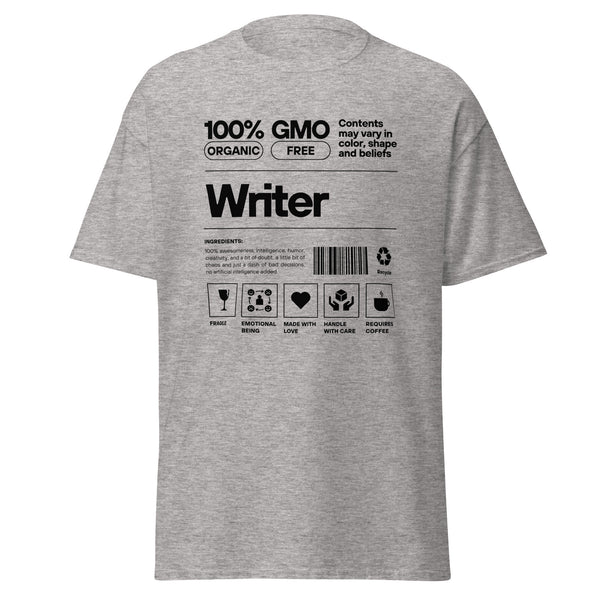 T-Shirt Classic - Writer black Sport Grey ein Produkt von SCHIETKRAM