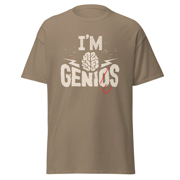 T-Shirt Classic - I'm Genius Brown Savana ein Produkt von SCHIETKRAM