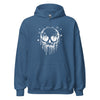 Hoodie Classic - Melting Skull white Indigo Blue ein Produkt von SCHIETKRAM