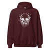 Hoodie Classic - Melting Skull white Maroon ein Produkt von SCHIETKRAM