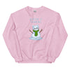 Sweatshirt - Weihnachts-Katze Schnee by Wanderkraehe Light Pink ein Produkt von SCHIETKRAM