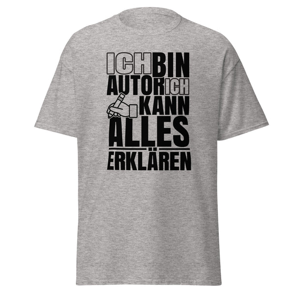T-Shirt Classic - Ich kann alles erklären black Sport Grey ein Produkt von SCHIETKRAM