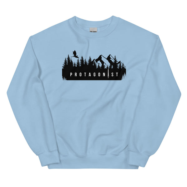 Sweatshirt - Protagonist black Light Blue ein Produkt von SCHIETKRAM