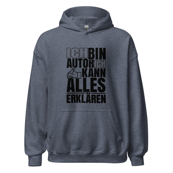 Hoodie Classic - Ich kann alles erklären black Heather Sport Dark Navy ein Produkt von SCHIETKRAM