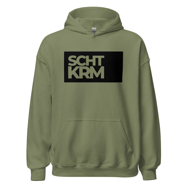 Hoodie Classic - SCHTKRM black Military Green ein Produkt von SCHIETKRAM
