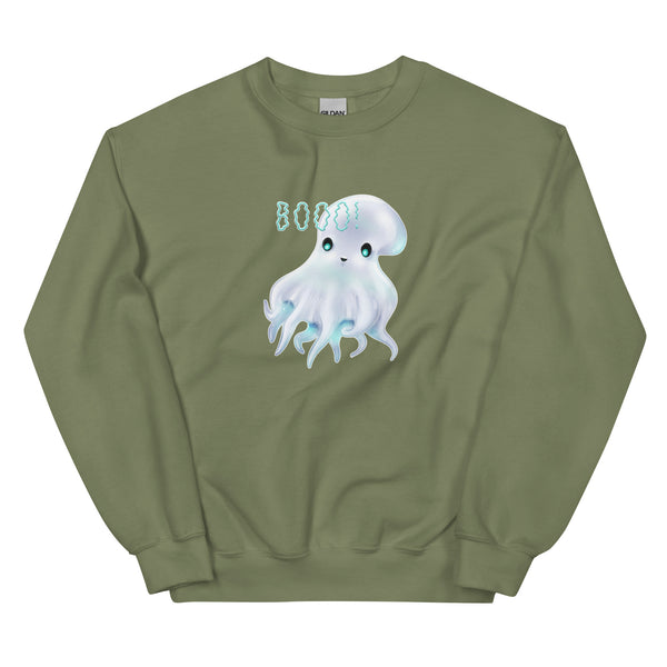Sweatshirt - Ghostopus by Wanderkraehe Military Green ein Produkt von SCHIETKRAM