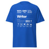 T-Shirt Classic - Writer white Royal ein Produkt von SCHIETKRAM