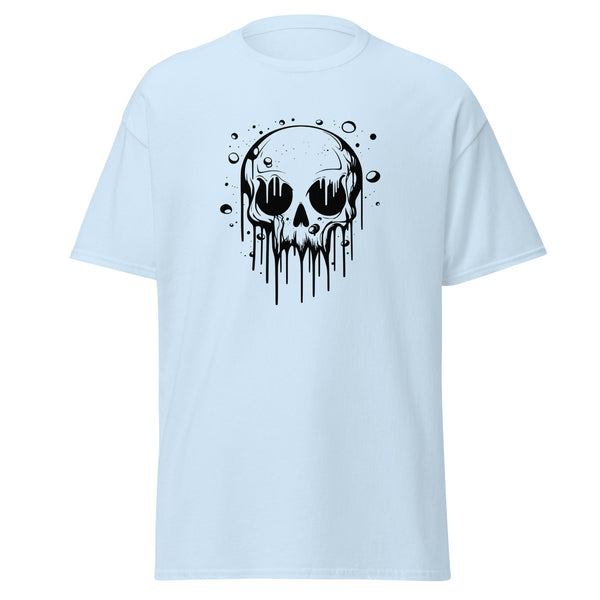 T-Shirt Classic - Melting Skull black Light Blue ein Produkt von SCHIETKRAM