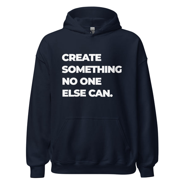 Hoodie Classic - Create somthing no one else can white Navy ein Produkt von SCHIETKRAM