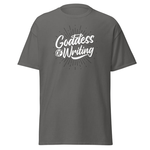 T-Shirt Classic - Goddess of Writing Charcoal ein Produkt von SCHIETKRAM