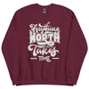 Sweatshirt - Anything Worth Having white Maroon ein Produkt von SCHIETKRAM