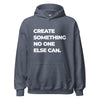 Hoodie Classic - Create somthing no one else can white Heather Sport Dark Navy ein Produkt von SCHIETKRAM
