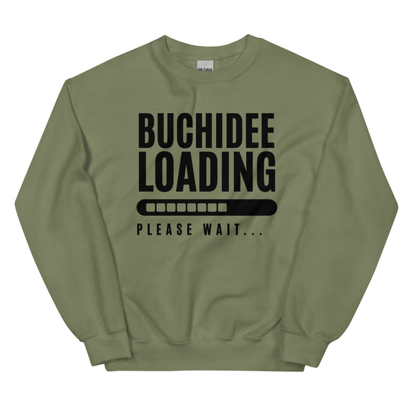 Sweatshirt - Buchidee Loading black Military Green ein Produkt von SCHIETKRAM
