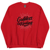 Sweatshirt - Goddess of Writing black Red ein Produkt von SCHIETKRAM