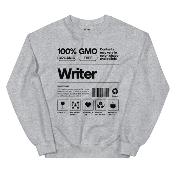 Sweatshirt - Writer black Sport Grey ein Produkt von SCHIETKRAM