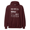 Hoodie Classic - Writer white Maroon ein Produkt von SCHIETKRAM