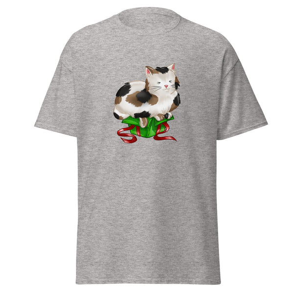 T-Shirt Classic - Weihnachts-Katze Geschenk by Wanderkraehe Sport Grey ein Produkt von SCHIETKRAM