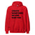 Hoodie Classic - Create something no one else can black Red ein Produkt von SCHIETKRAM