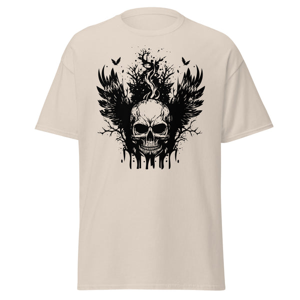 T-Shirt Classic - Angry Skull Natural ein Produkt von SCHIETKRAM