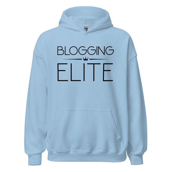 Hoodie Classic - Blogging Elite black Light Blue ein Produkt von SCHIETKRAM