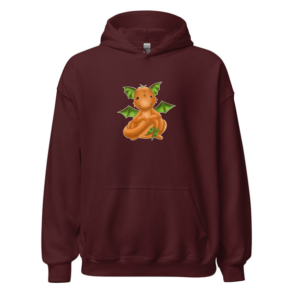 Hoodie Classic - Kürben-Drache by Wanderkraehe Maroon ein Produkt von SCHIETKRAM