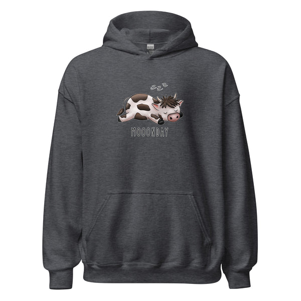 Hoodie Classic - Mooonday by Wanderkraehe Dark Heather ein Produkt von SCHIETKRAM