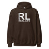 Hoodie Classic - Real Life white Dark Chocolate ein Produkt von SCHIETKRAM