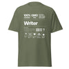 T-Shirt Classic - Writer white Military Green ein Produkt von SCHIETKRAM