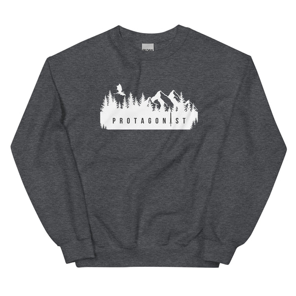 Sweatshirt - Protagonist white Dark Heather ein Produkt von SCHIETKRAM