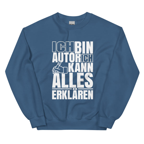 Sweatshirt - Ich kann alles erklären white Indigo Blue ein Produkt von SCHIETKRAM