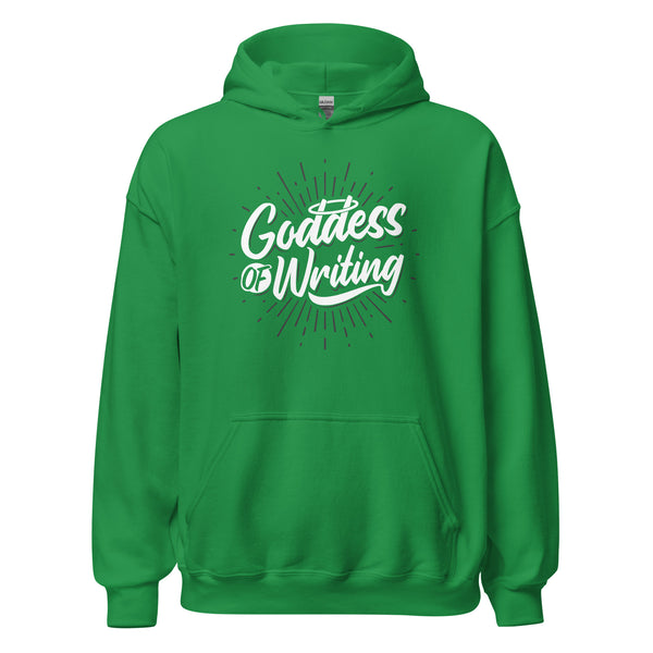 Hoodie Classic - Goddess of Writing white Irish Green ein Produkt von SCHIETKRAM