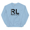 Sweatshirt - Real Life black Light Blue ein Produkt von SCHIETKRAM
